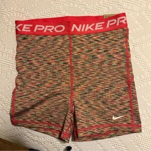 New with tags - Nike Pro Multicolor Compression Shorts